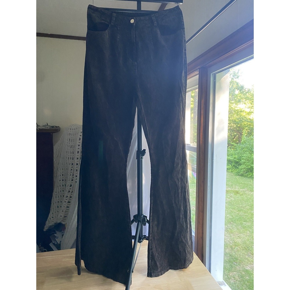 KillStar Corduroy Bell Bottom Brown Pants High Rise Women's XL